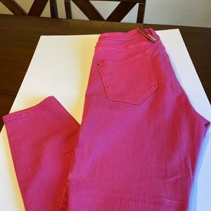 NWT PINK DENIM JEANS. SIZE 14